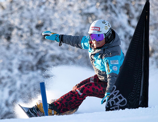 Claudia Riegler beim Training